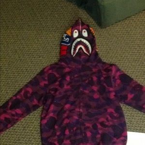 Purple Bape Hoodie